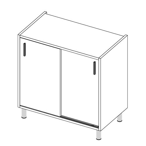 Immagine di Base cucina ante Scorrevoli